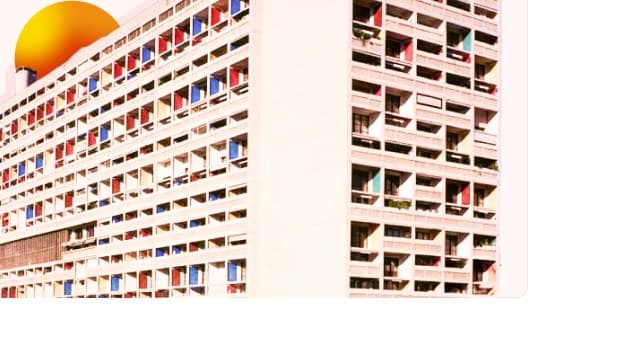 Façade colorée de l'Unité d'Habitation